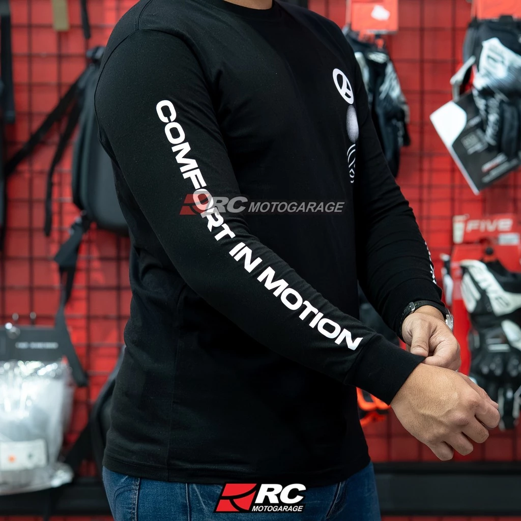 YORC B04-26 Active Motion Long Sleeve Black T-Shirt - Image 3