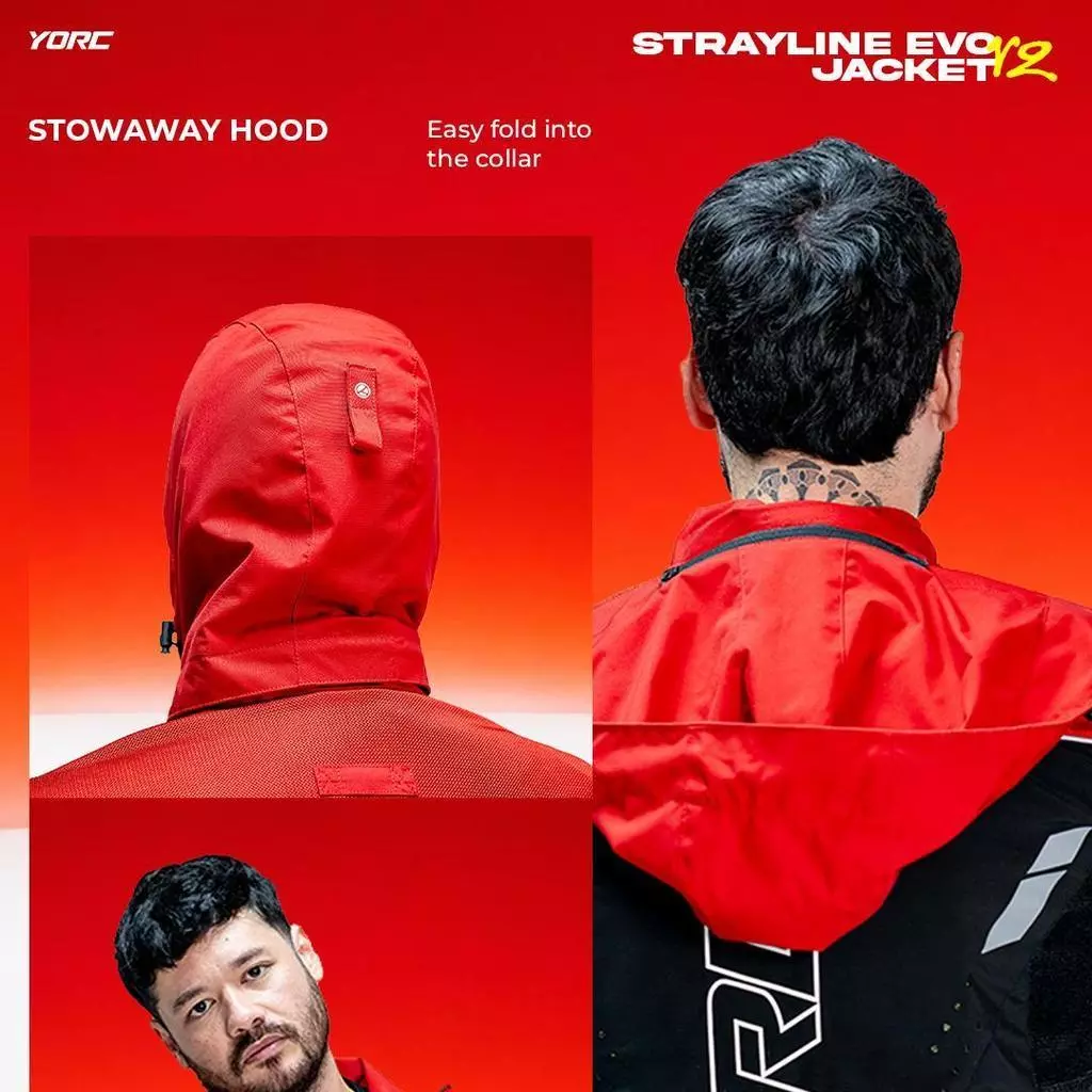 YORC B11-26 Strayline Evo Red Jacket - Image 5