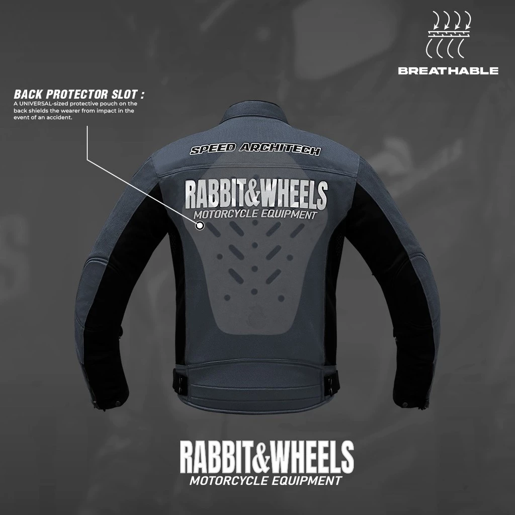 Rabbit and Wheels New Reguler Basic Sarthe Grey Jacket - Image 5