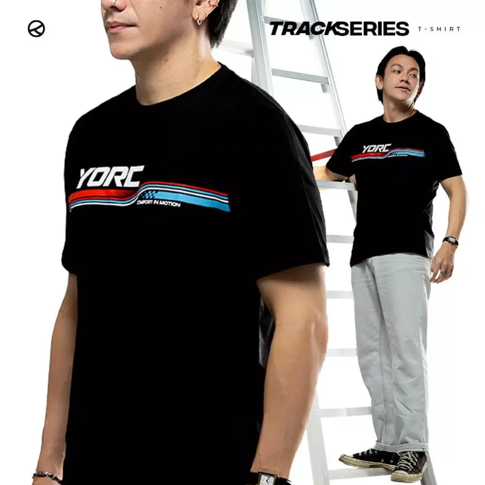YORC B02-26 Track Series Black T-Shirt - Image 4
