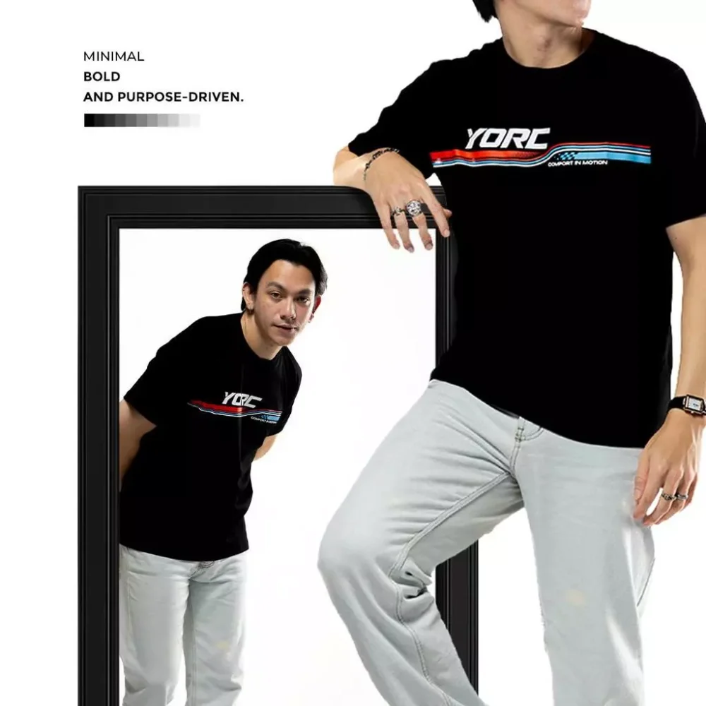 YORC B02-26 Track Series Black T-Shirt - Image 6