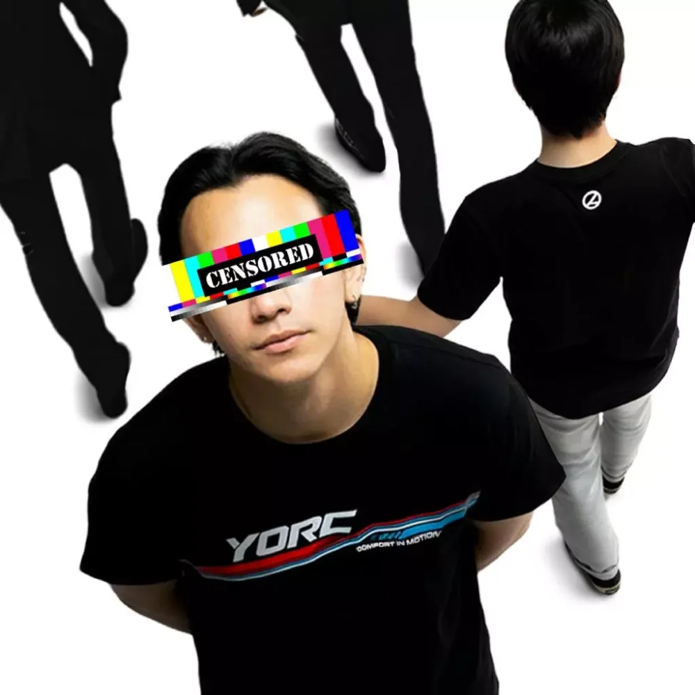 Alternative view of YORC B02-26 Track Series Black T-Shirt