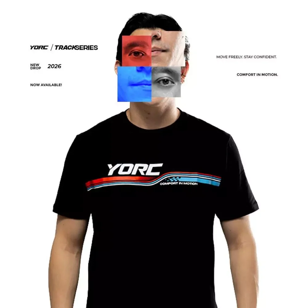 YORC B02-26 Track Series Black T-Shirt - Image 5