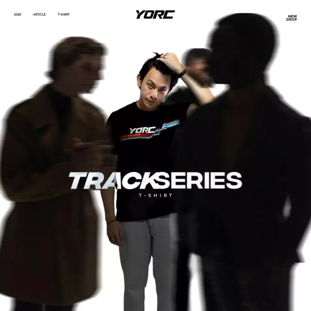 YORC B02-26 Track Series Black T-Shirt