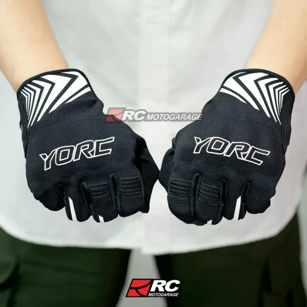 YORC B08-26 Fury White Gloves - Image 3