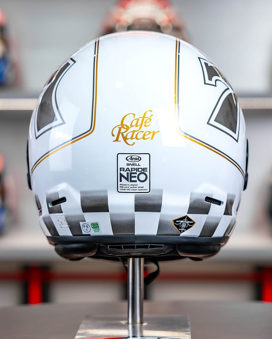 Arai Rapide Neo Cafe Racer White - Image 4