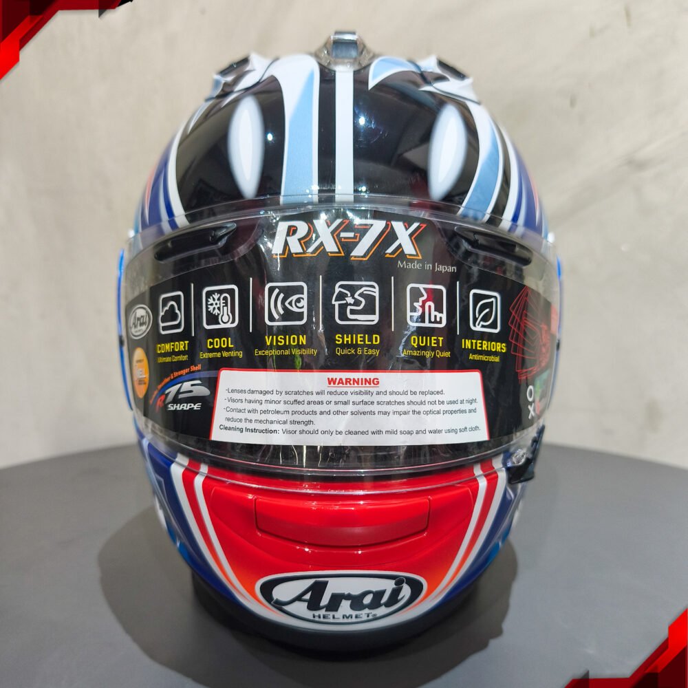 RCX Helm Preloved Arai RX7X Nakano Red 03 size XL - Image 3