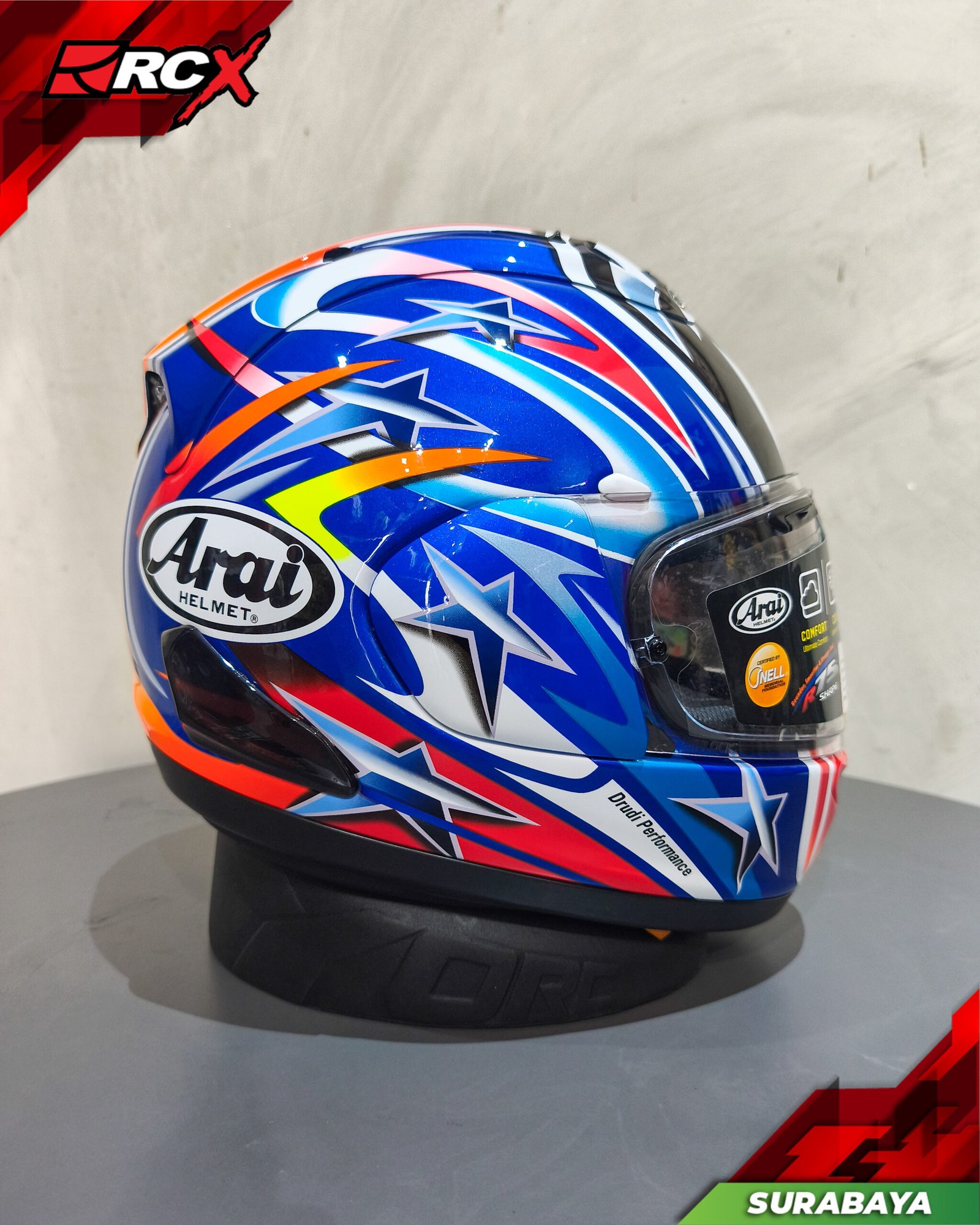 RCX Helm Preloved Arai RX7X Nakano Red 03 size XL - Image 2