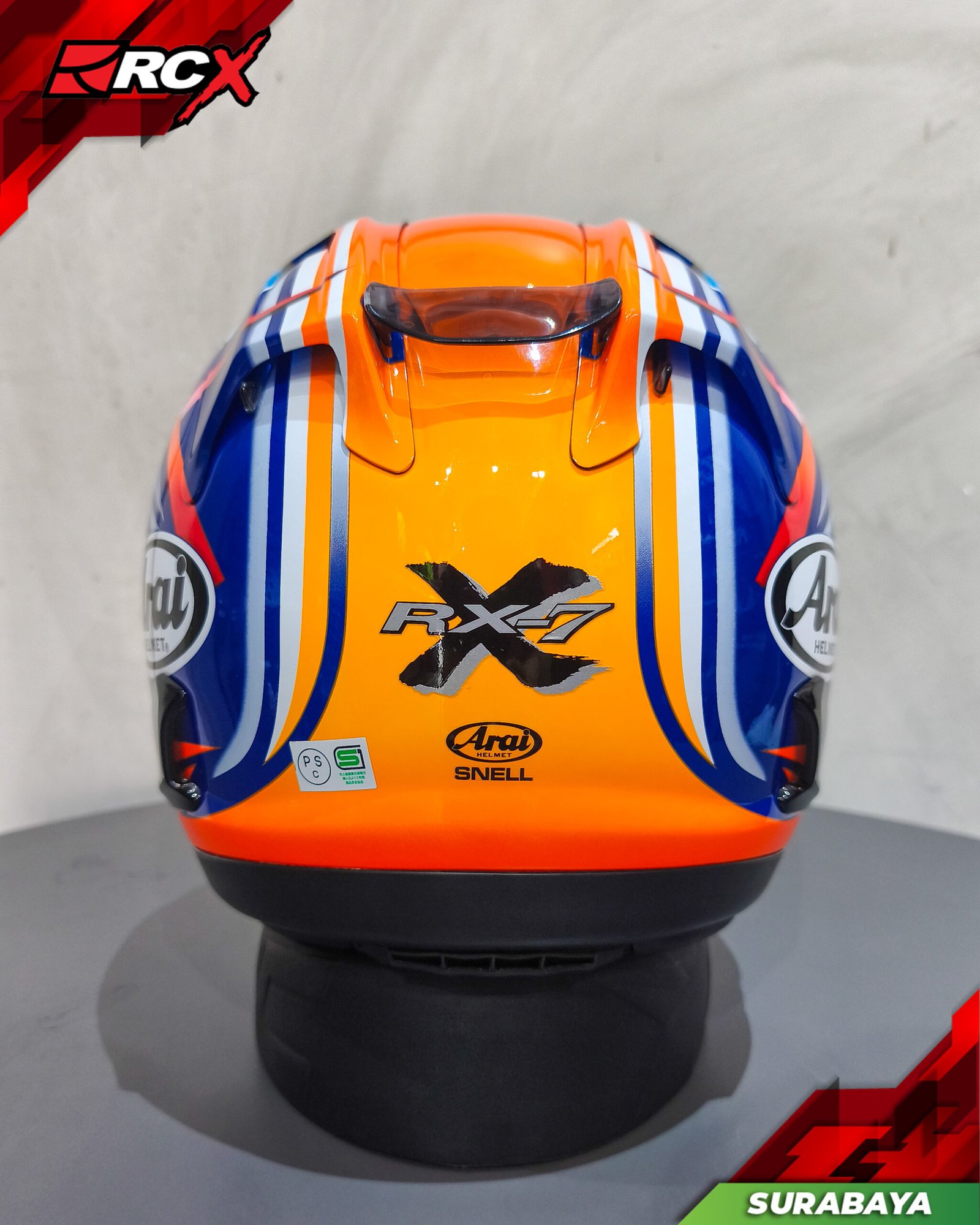 RCX Helm Preloved Arai RX7X Nakano Red 03 size XL - Image 4