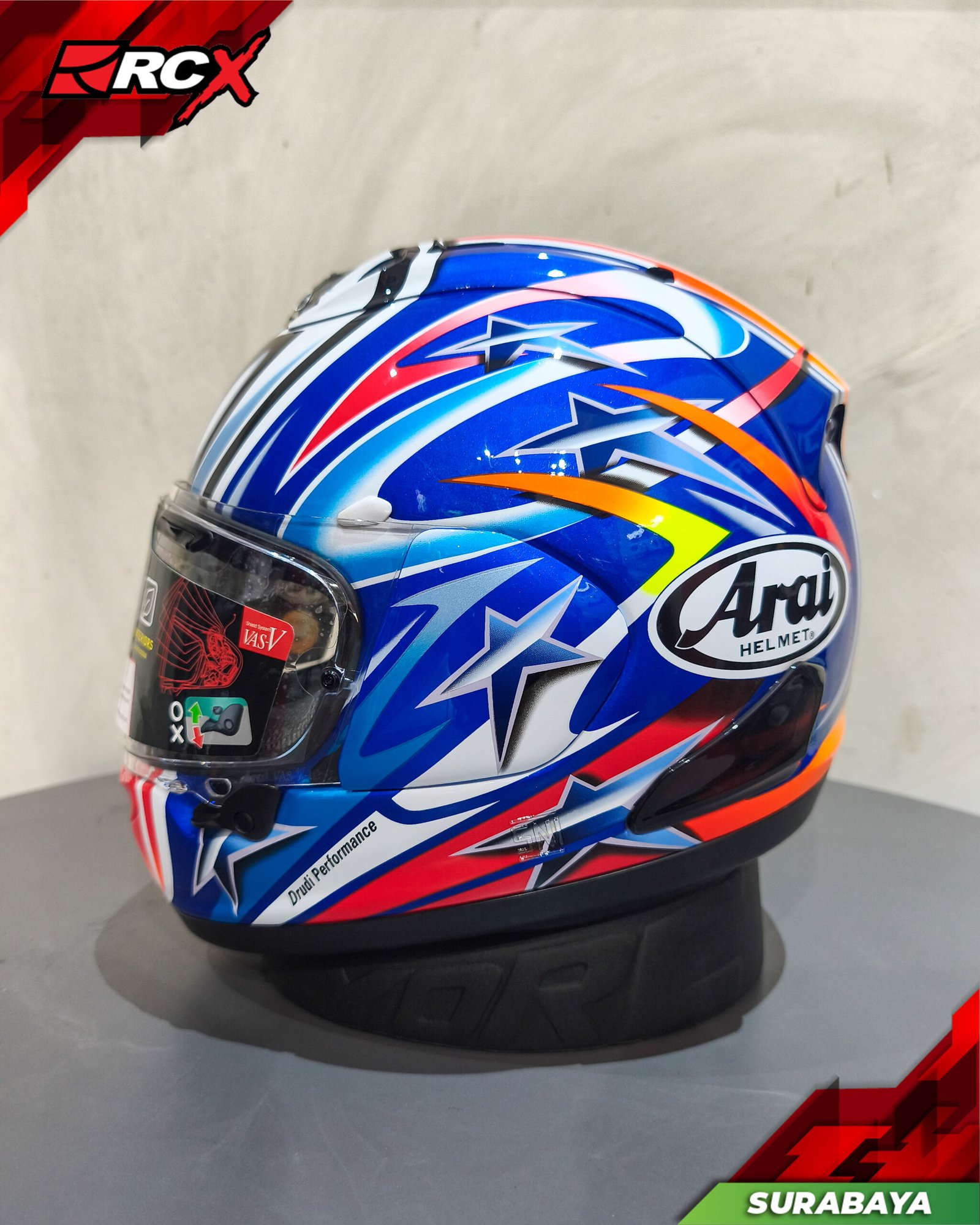 RCX Helm Preloved Arai RX7X Nakano Red 03 size XL - Image 5