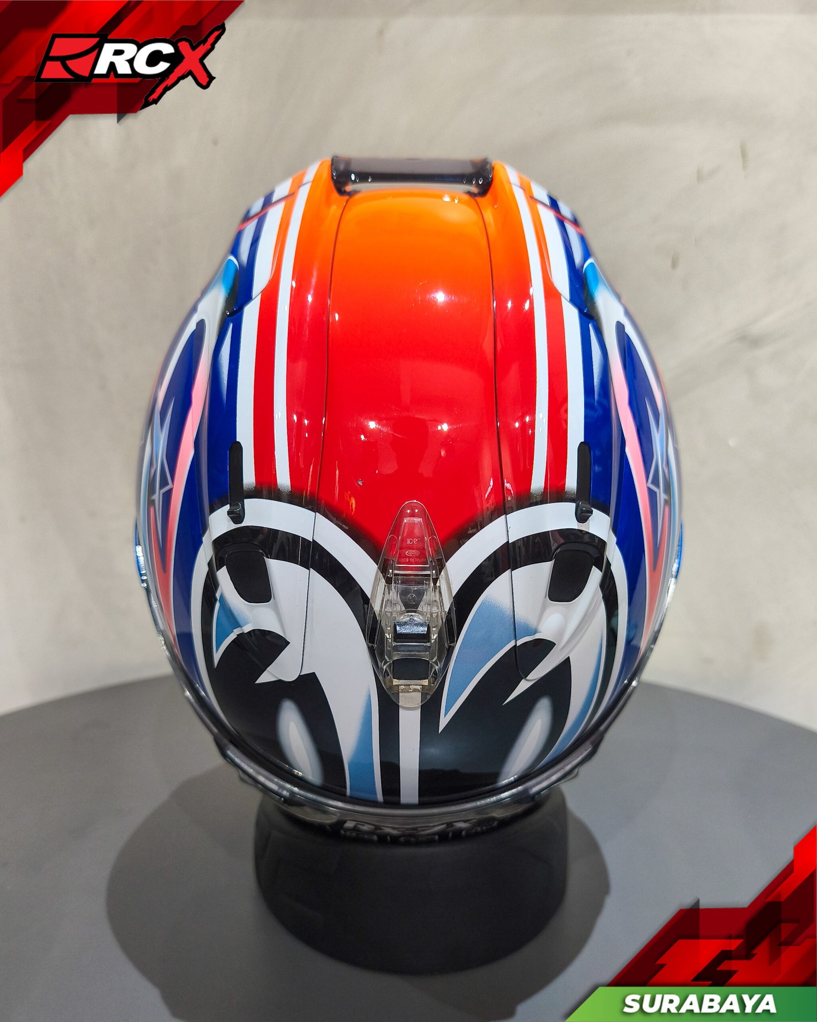 RCX Helm Preloved Arai RX7X Nakano Red 03 size XL - Image 7