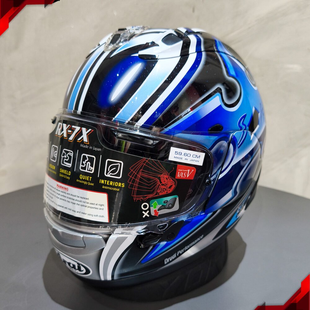 RCX Helm Preloved Arai RX7X Nakano Shuriken Silver size L