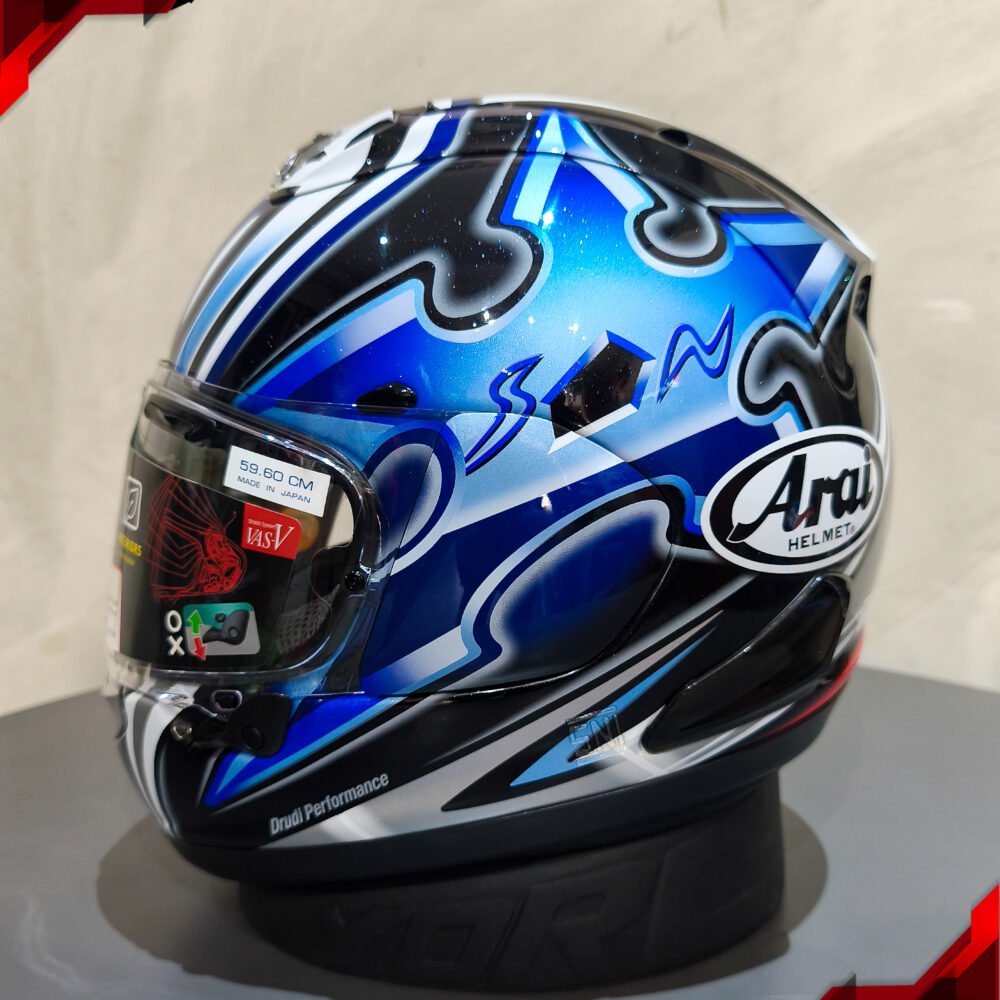 RCX Helm Preloved Arai RX7X Nakano Shuriken Silver size L - Image 5