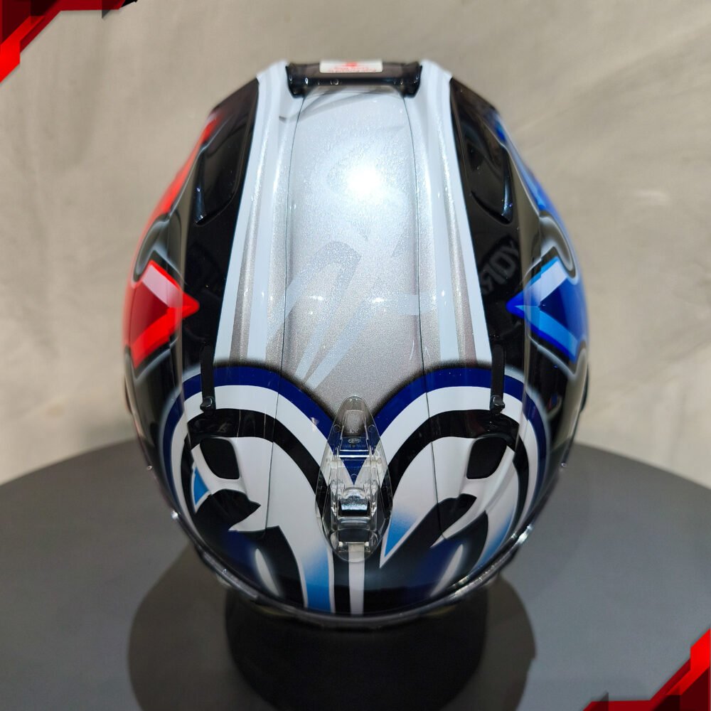 RCX Helm Preloved Arai RX7X Nakano Shuriken Silver size L - Image 7
