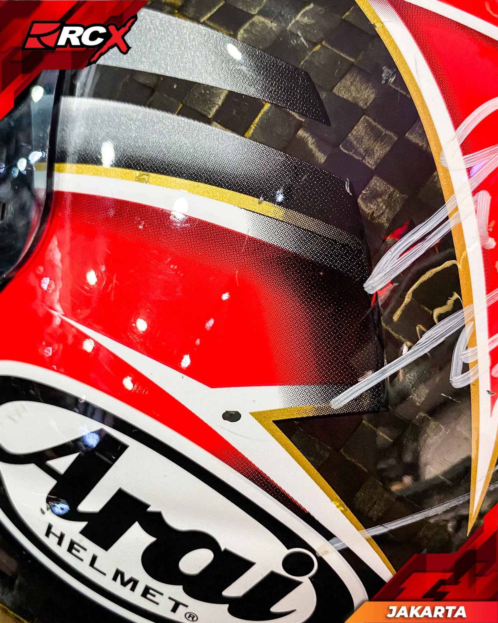 RCX Helm Preloved Arai AH 1010 RC Eagle size XXS - Image 12