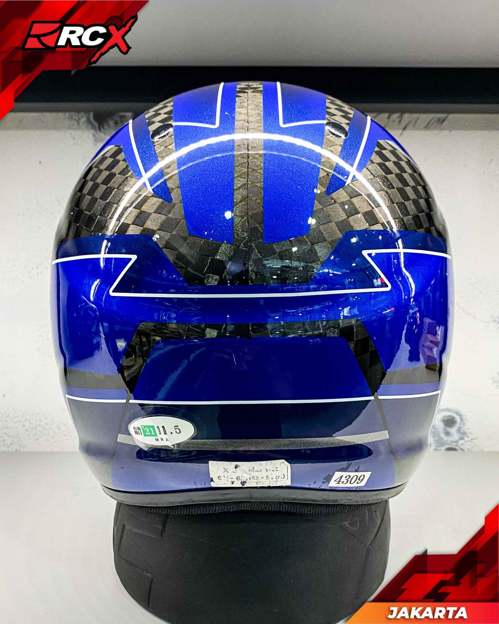 RCX Helm Preloved Arai AH 1016 RC Curve Blue size XS - Image 5