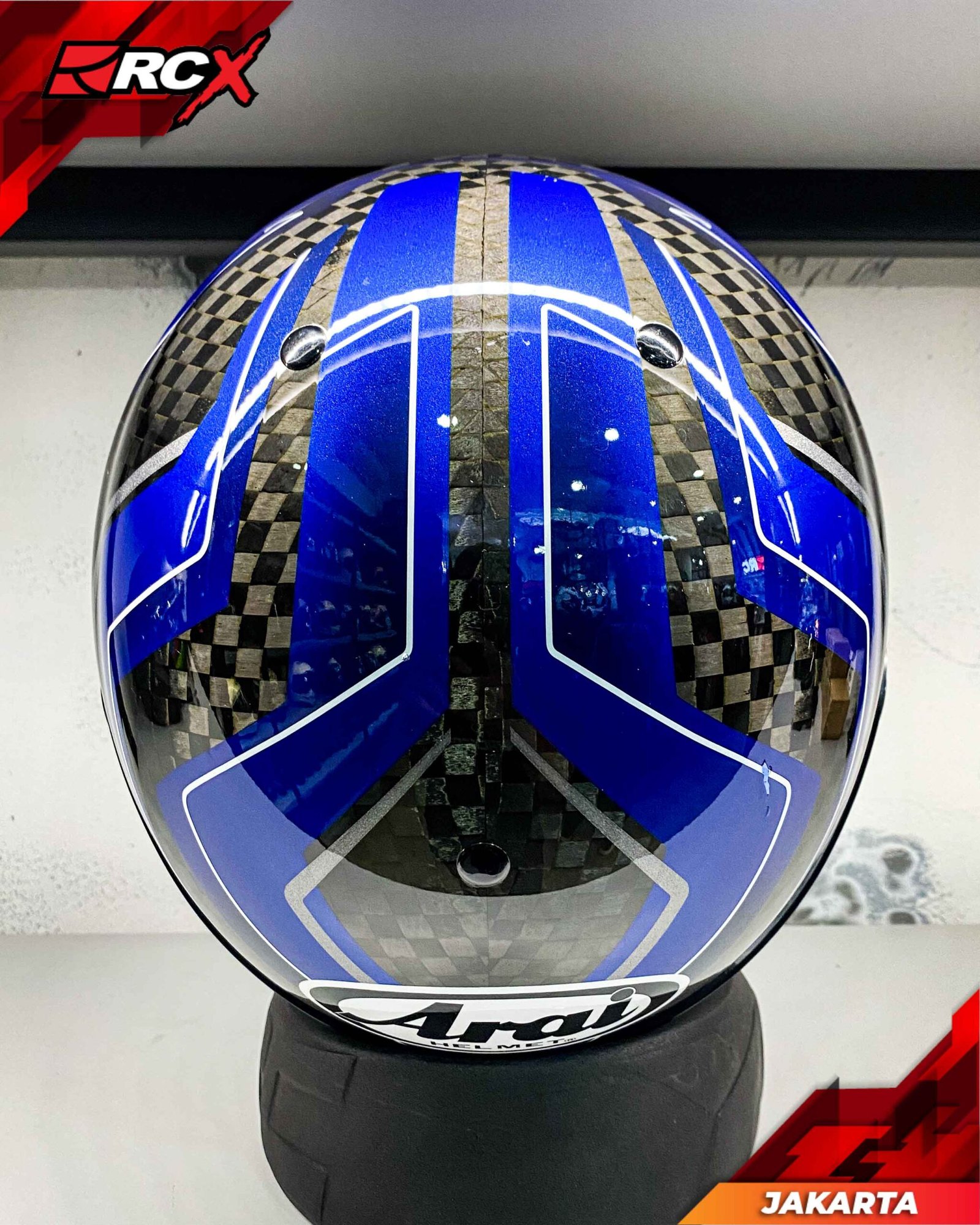RCX Helm Preloved Arai AH 1016 RC Curve Blue size XS - Image 7