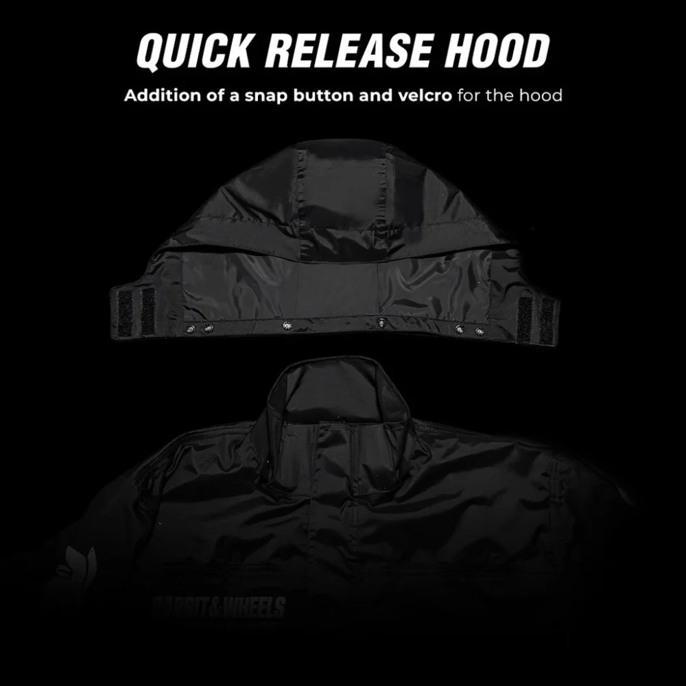 Rabbit and Wheels Norve Black Raincoat - Image 4