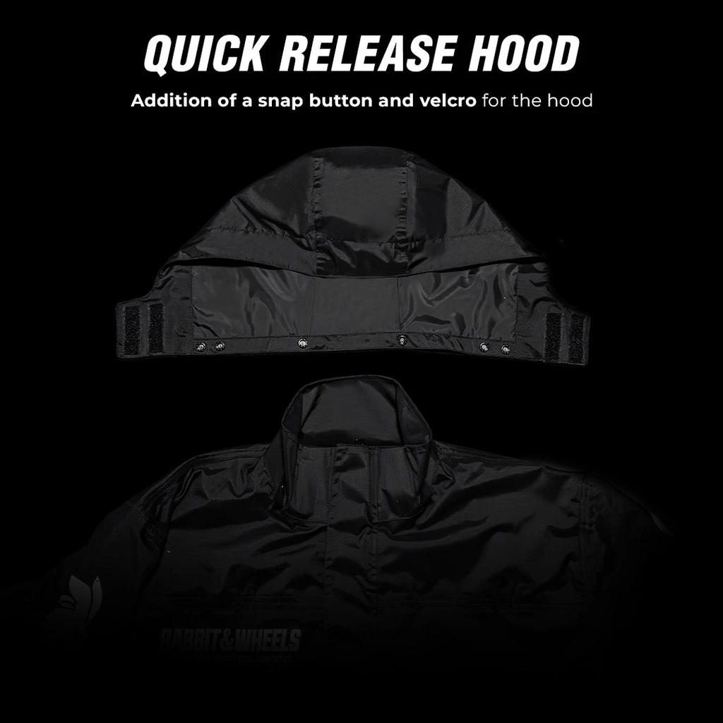 Rabbit and Wheels Norve Black Raincoat - Image 4