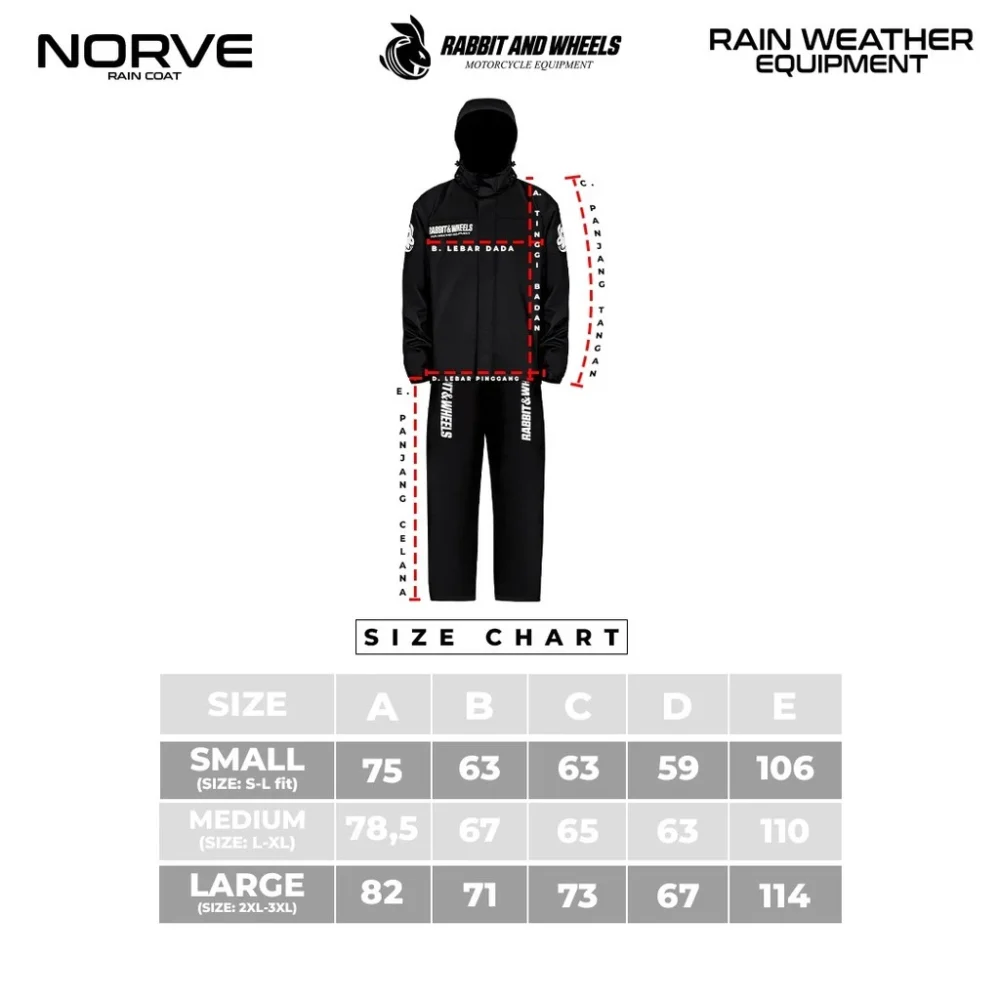 Rabbit and Wheels Norve Black Raincoat - Image 3