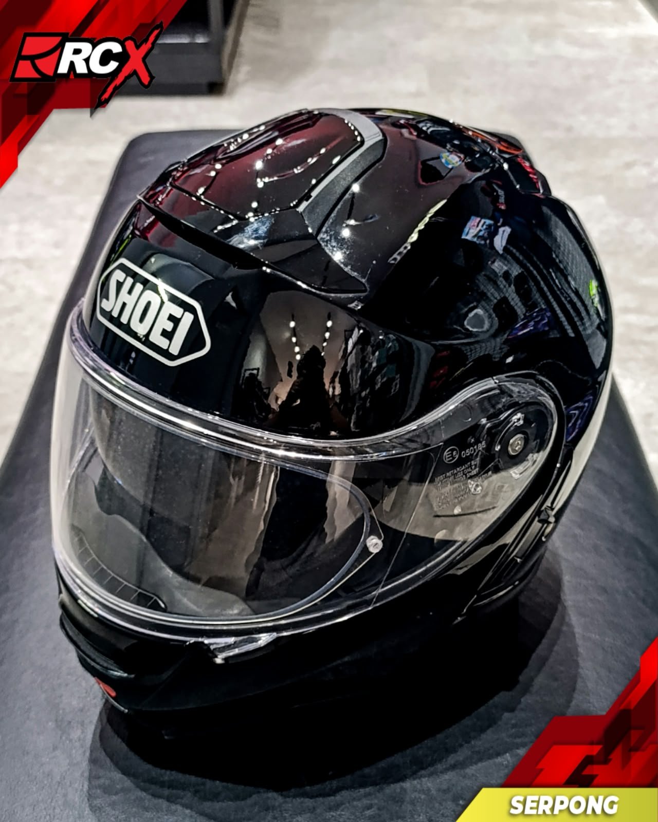 RCX HELM Preloved Shoei Neotec 2 Black Gloss