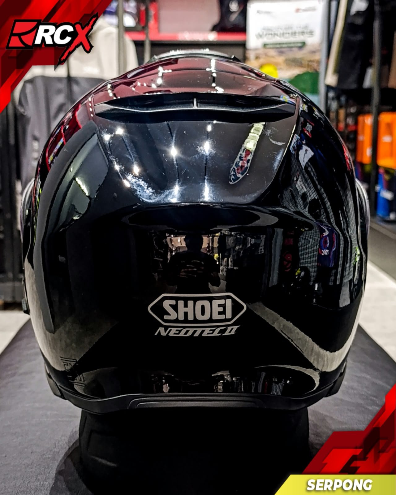 RCX HELM Preloved Shoei Neotec 2 Black Gloss - Image 5
