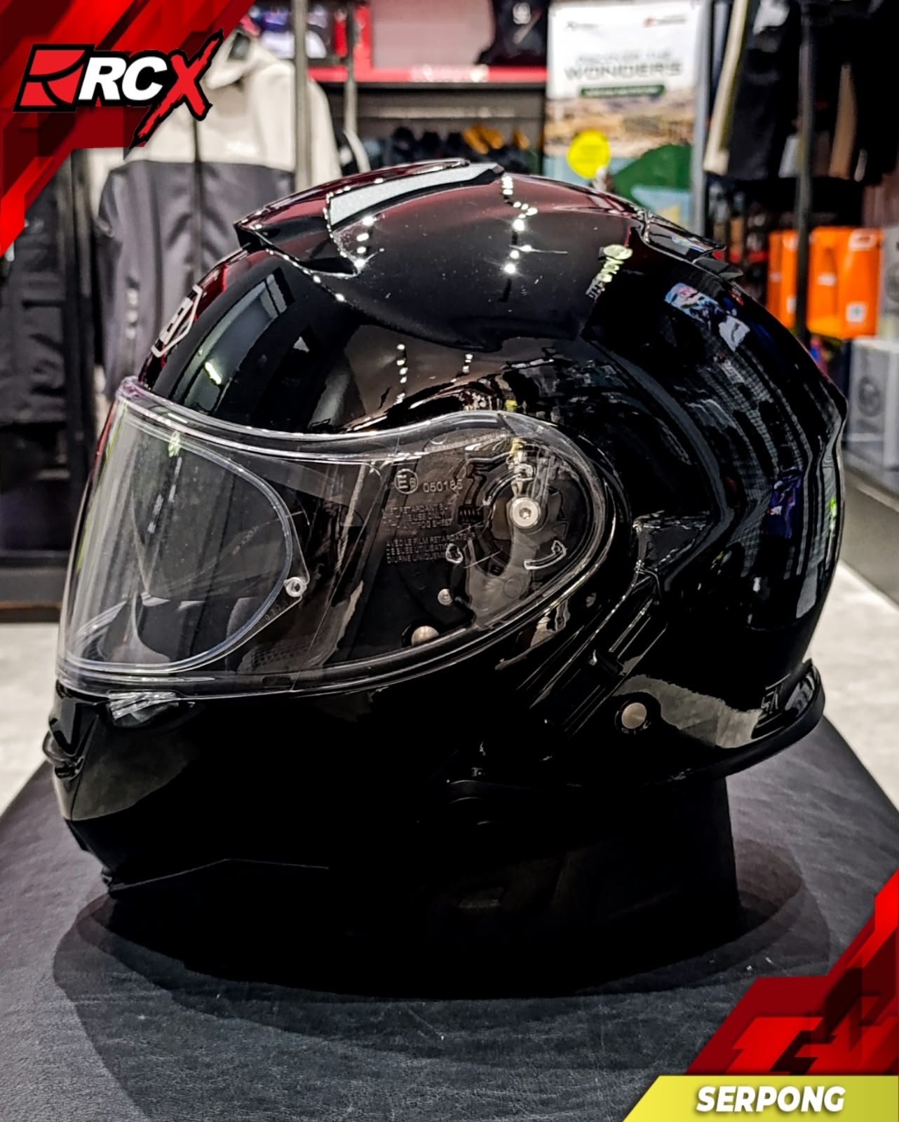 RCX HELM Preloved Shoei Neotec 2 Black Gloss - Image 6