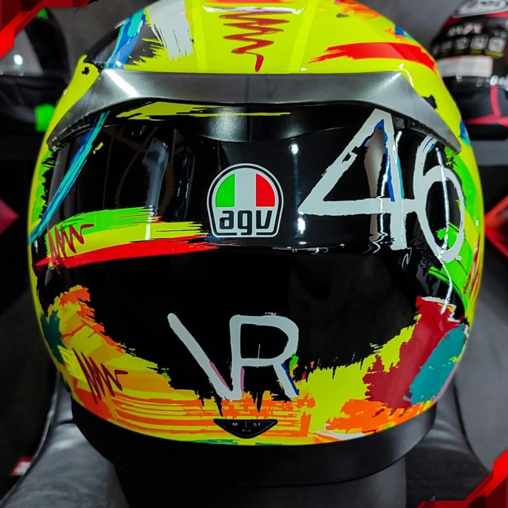 Alternative view of Helm Preloved AGV K3 New Model Rossi Winter Test 2019 Size M