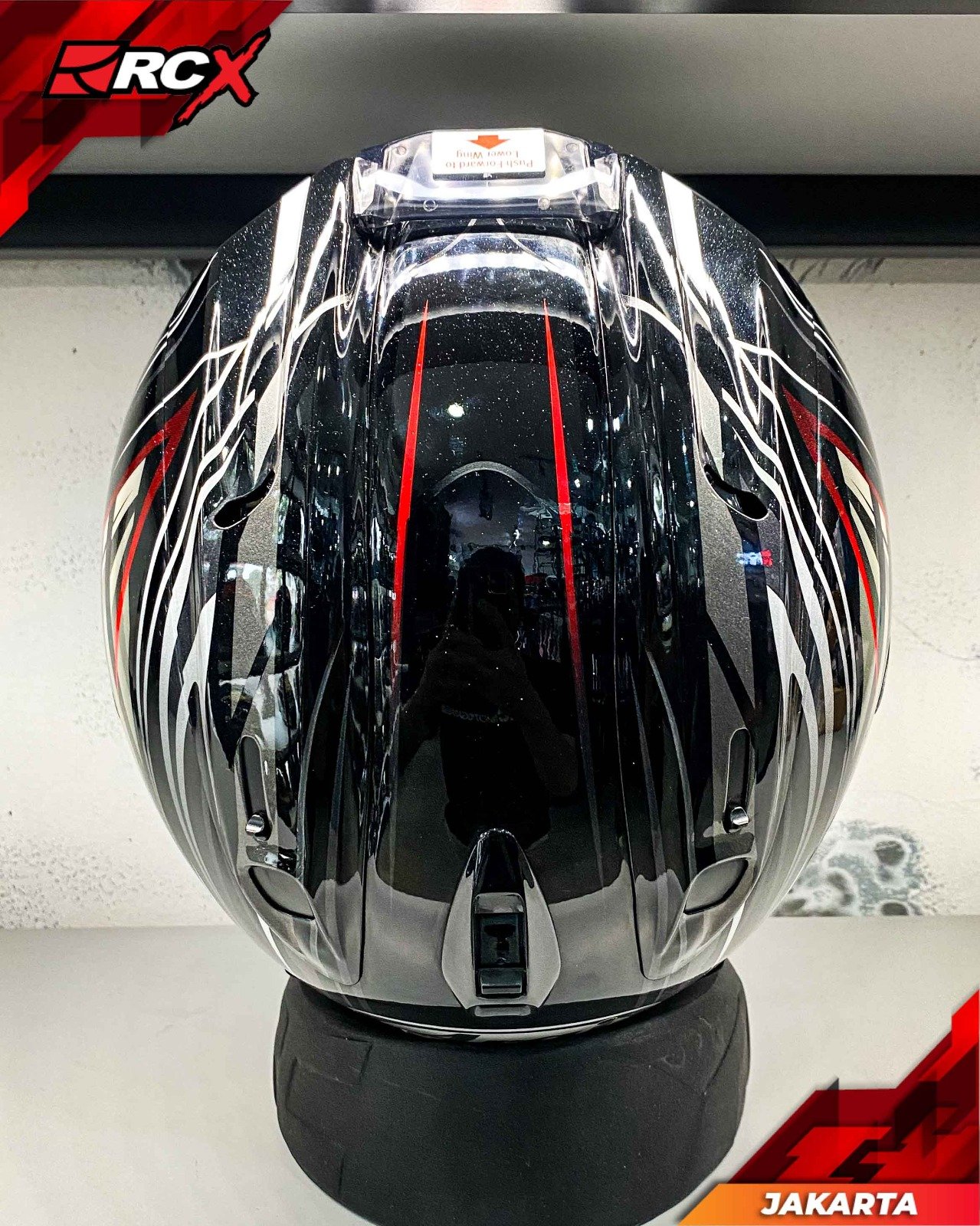 RCX Helm Preloved Arai RX7X Radical Black size XL - Image 7