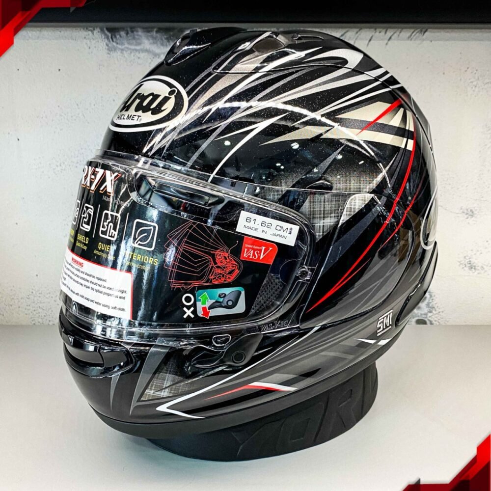 RCX Helm Preloved Arai RX7X Radical Black size XL