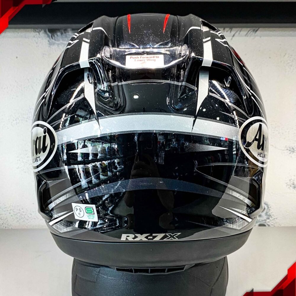 RCX Helm Preloved Arai RX7X Radical Black size XL - Image 4